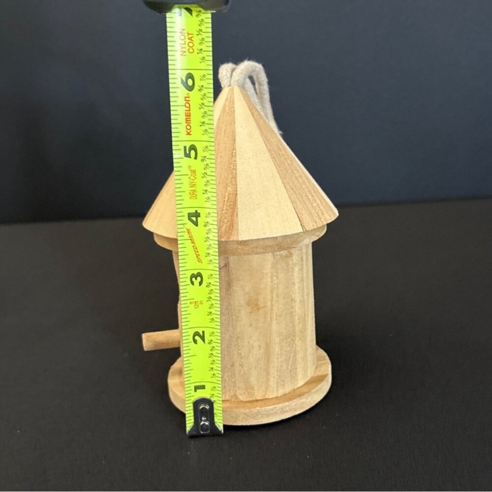 Birdhouse Ornaments Bird House Mini Wooden Hanging Wood Crafts Home Decor Gazebo - Picture 10 of 13